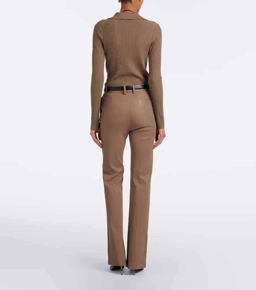 Joseph Tafira leather flared pants | Thumbnail 2 Joseph Tafira leather flared pants | Thumbnail 2