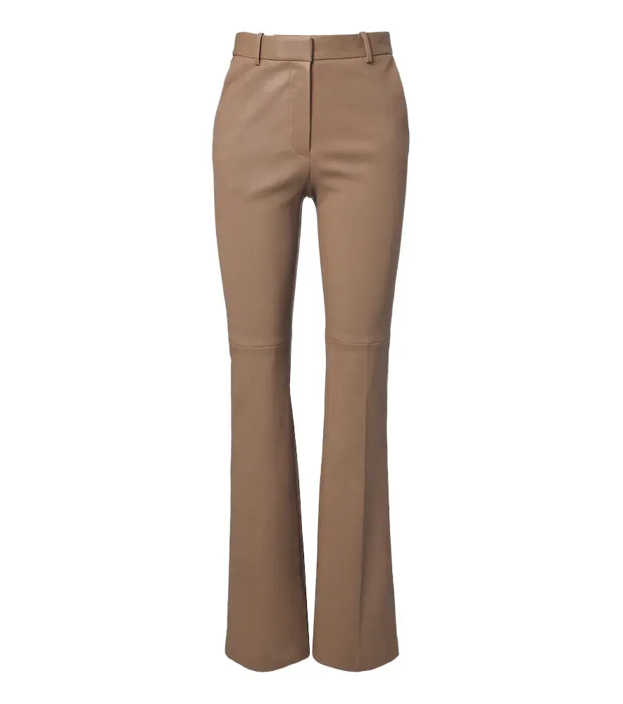 Joseph Tafira leather flared pants