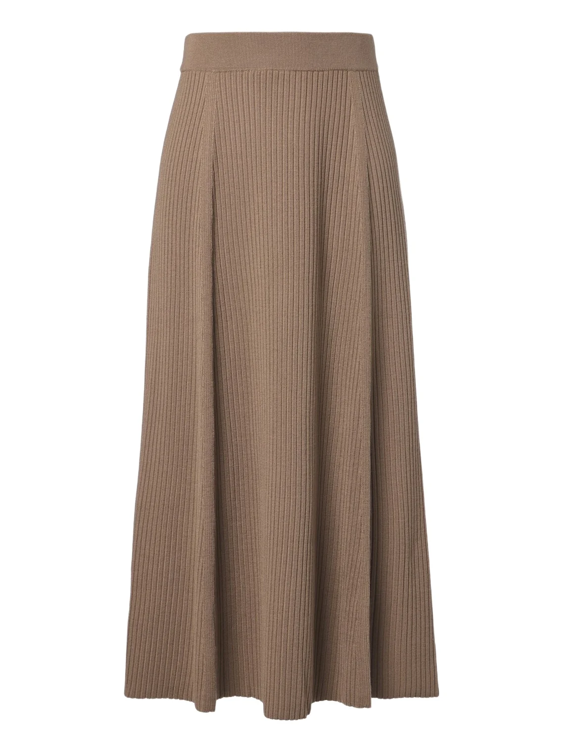 Hallie ribbed-knit wool-blend midi skirt Hallie ribbed-knit wool-blend midi skirt