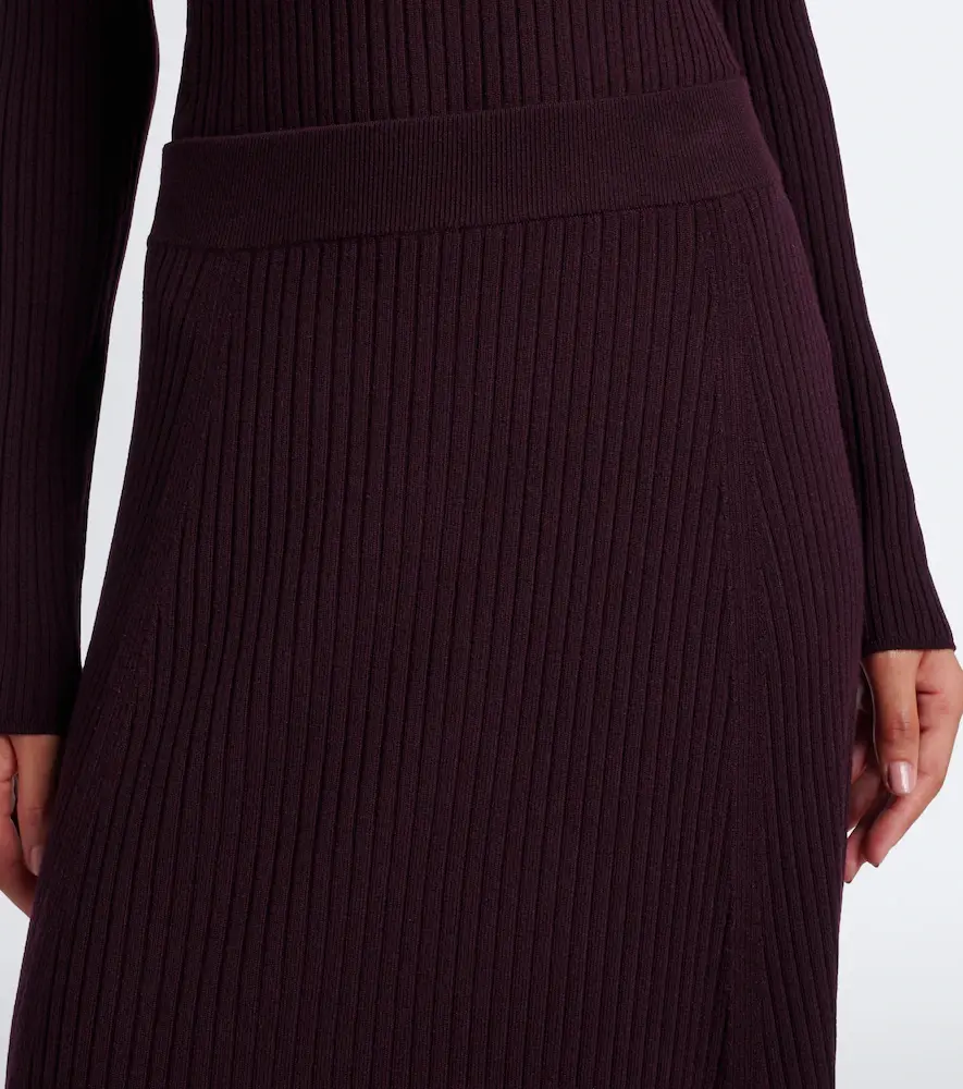 Joseph Hallie ribbed-knit wool-blend midi skirt | Thumbnail 3 Joseph Hallie ribbed-knit wool-blend midi skirt | Thumbnail 3