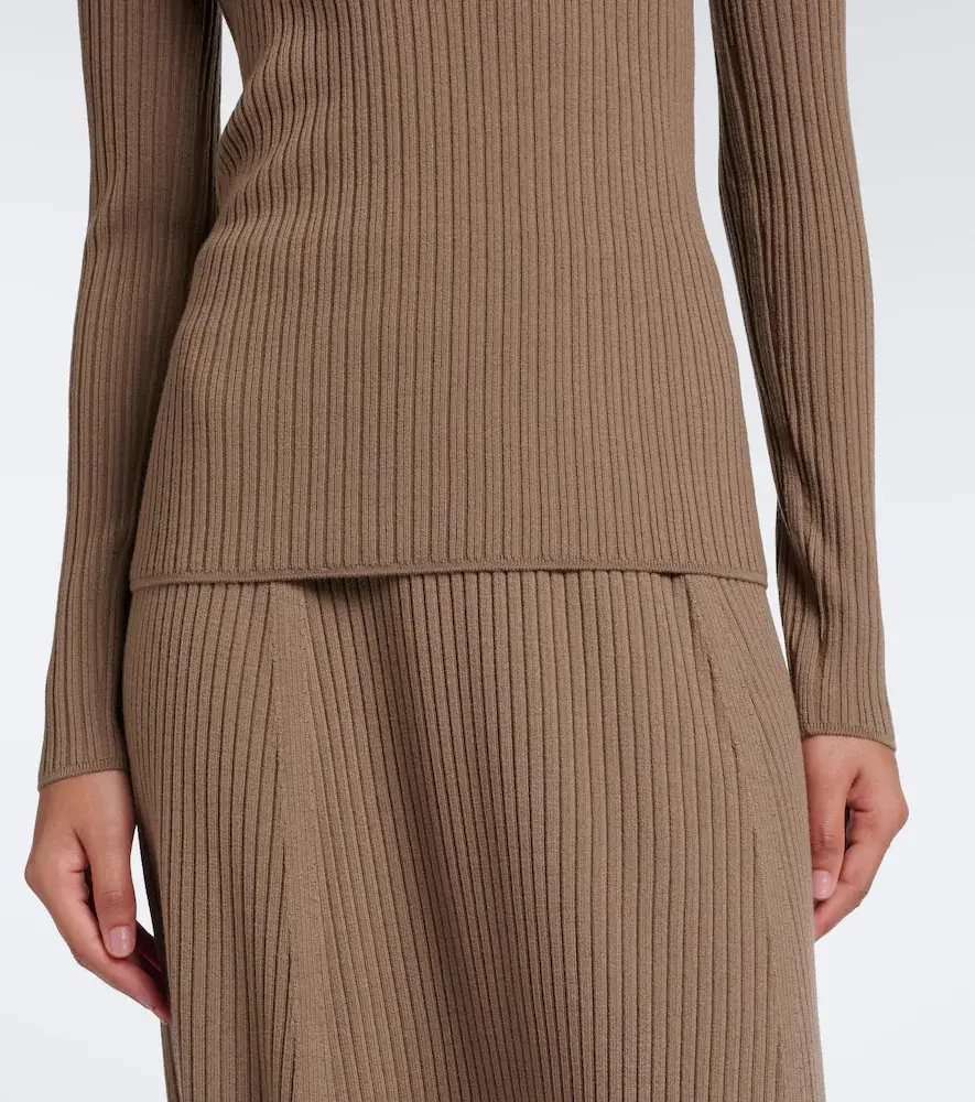 Joseph Ribbed-knit wool-blend polo sweater | Thumbnail 3 Joseph Ribbed-knit wool-blend polo sweater | Thumbnail 3