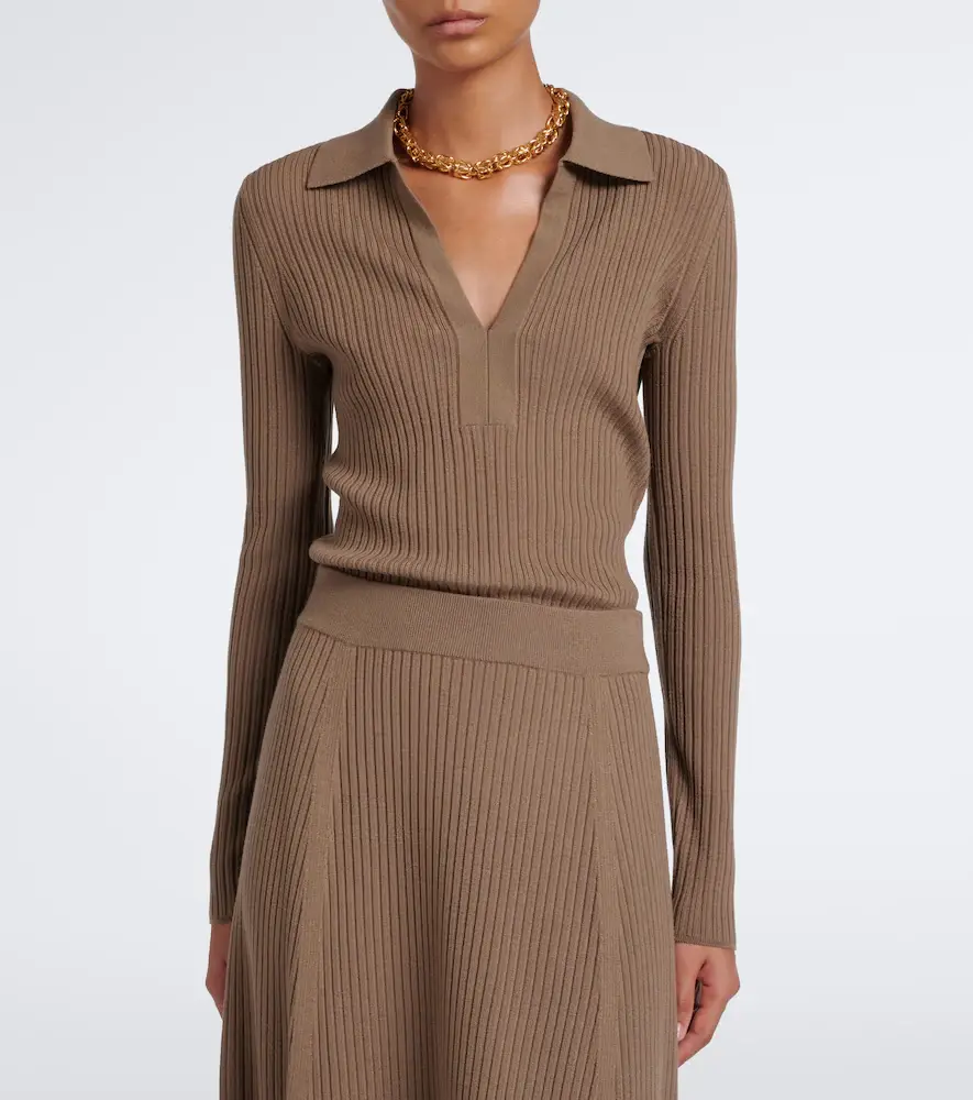 Joseph Ribbed-knit wool-blend polo sweater | Thumbnail 4 Joseph Ribbed-knit wool-blend polo sweater | Thumbnail 4