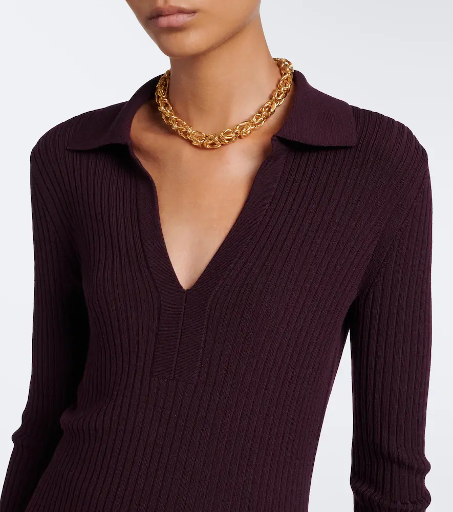 Joseph Ribbed-knit wool-blend polo sweater | Thumbnail 3 Joseph Ribbed-knit wool-blend polo sweater | Thumbnail 3
