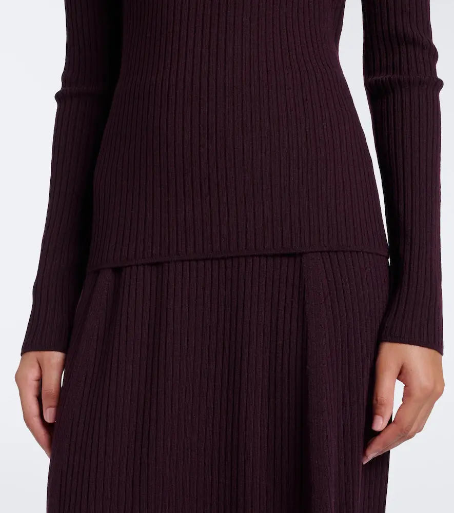Joseph Ribbed-knit wool-blend polo sweater | Thumbnail 4 Joseph Ribbed-knit wool-blend polo sweater | Thumbnail 4