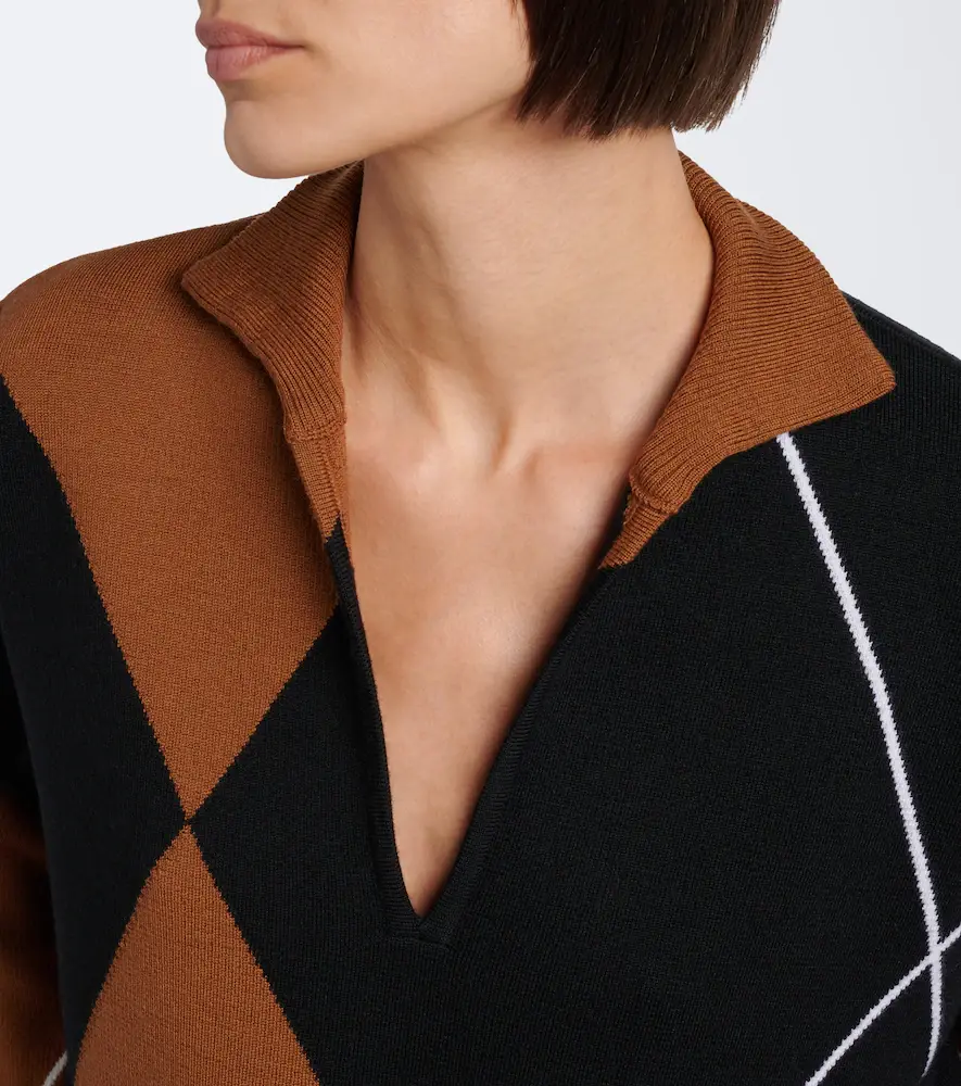 Max Mara Argyle virgin wool sweater | Thumbnail 2 Max Mara Argyle virgin wool sweater | Thumbnail 2
