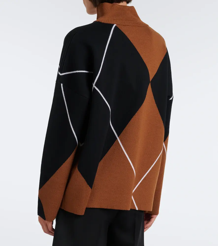 Max Mara Argyle virgin wool sweater | Thumbnail 5 Max Mara Argyle virgin wool sweater | Thumbnail 5