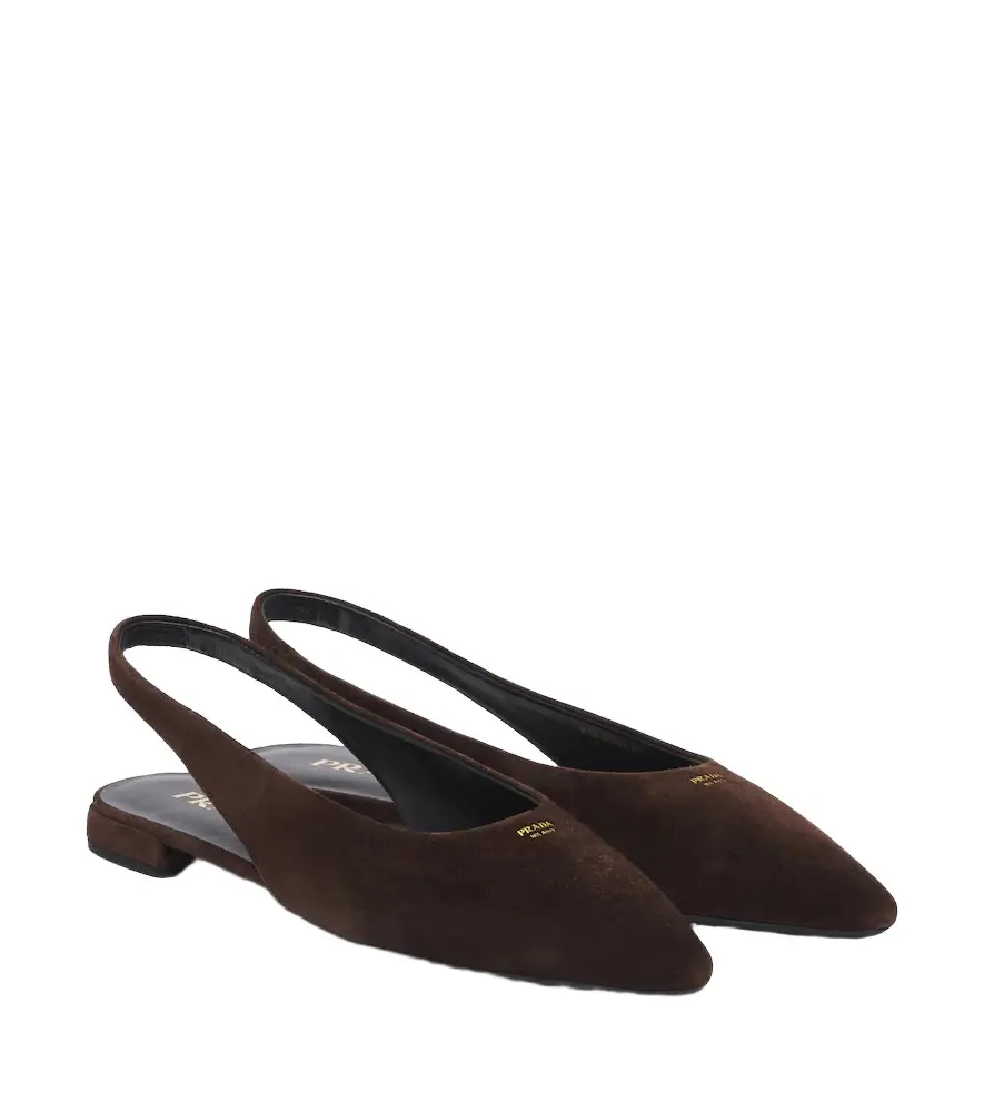 Prada Suede slingback flats | Image 1 Prada Suede slingback flats | Image 1
