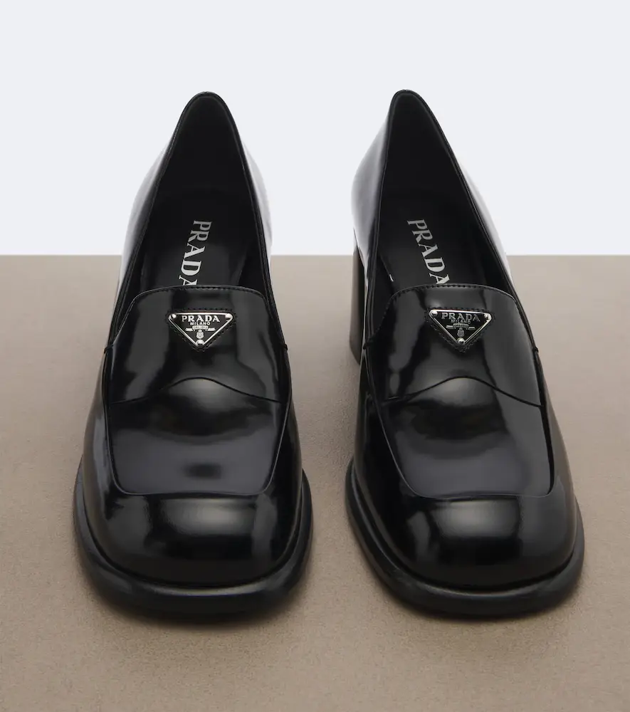 Prada Leather loafer pumps | Thumbnail 3