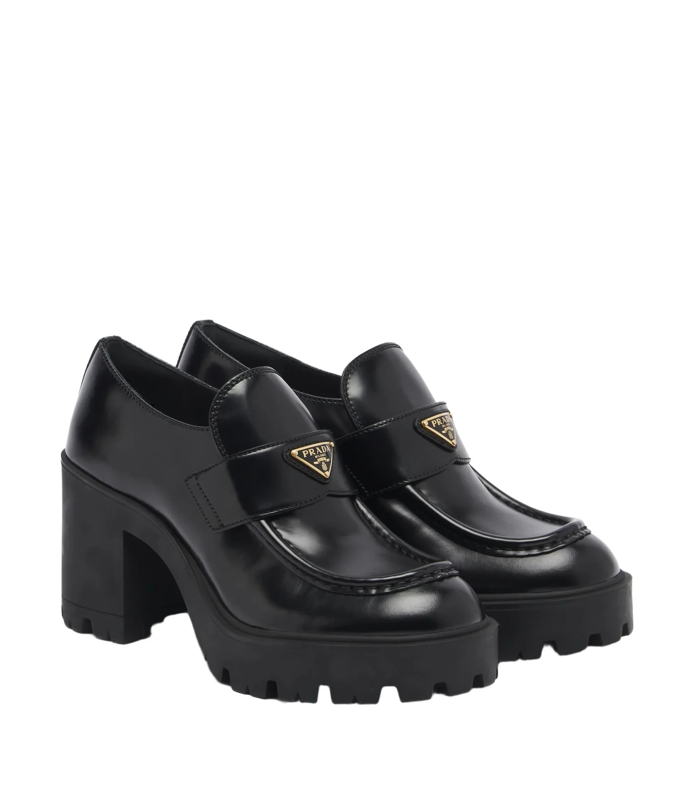 Leather platform loafers Leather platform loafers