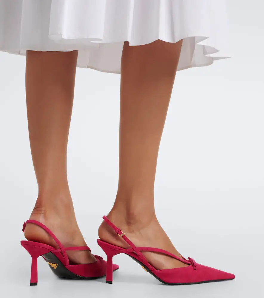 Prada Suede slingback pumps | Thumbnail 6
