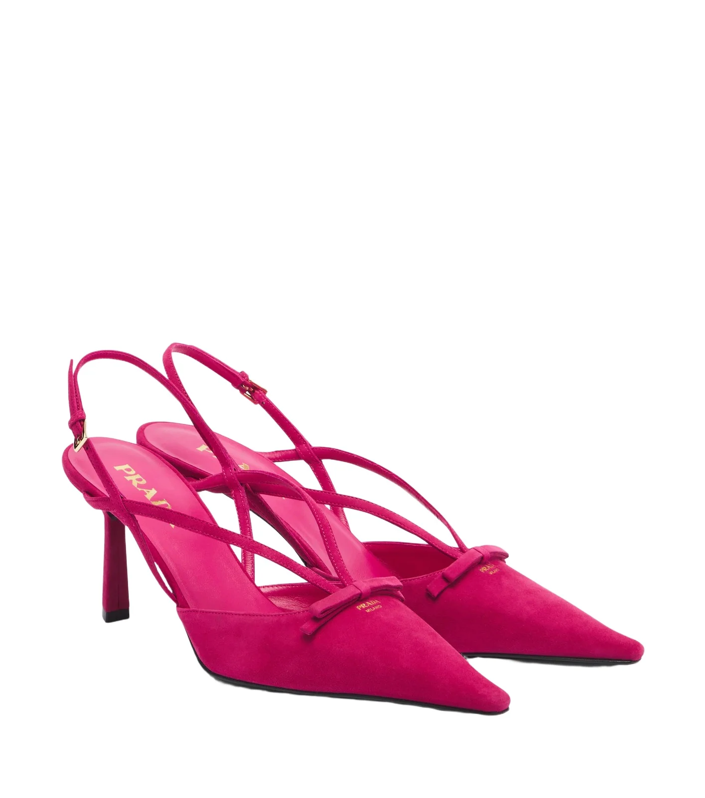 Prada Suede slingback pumps