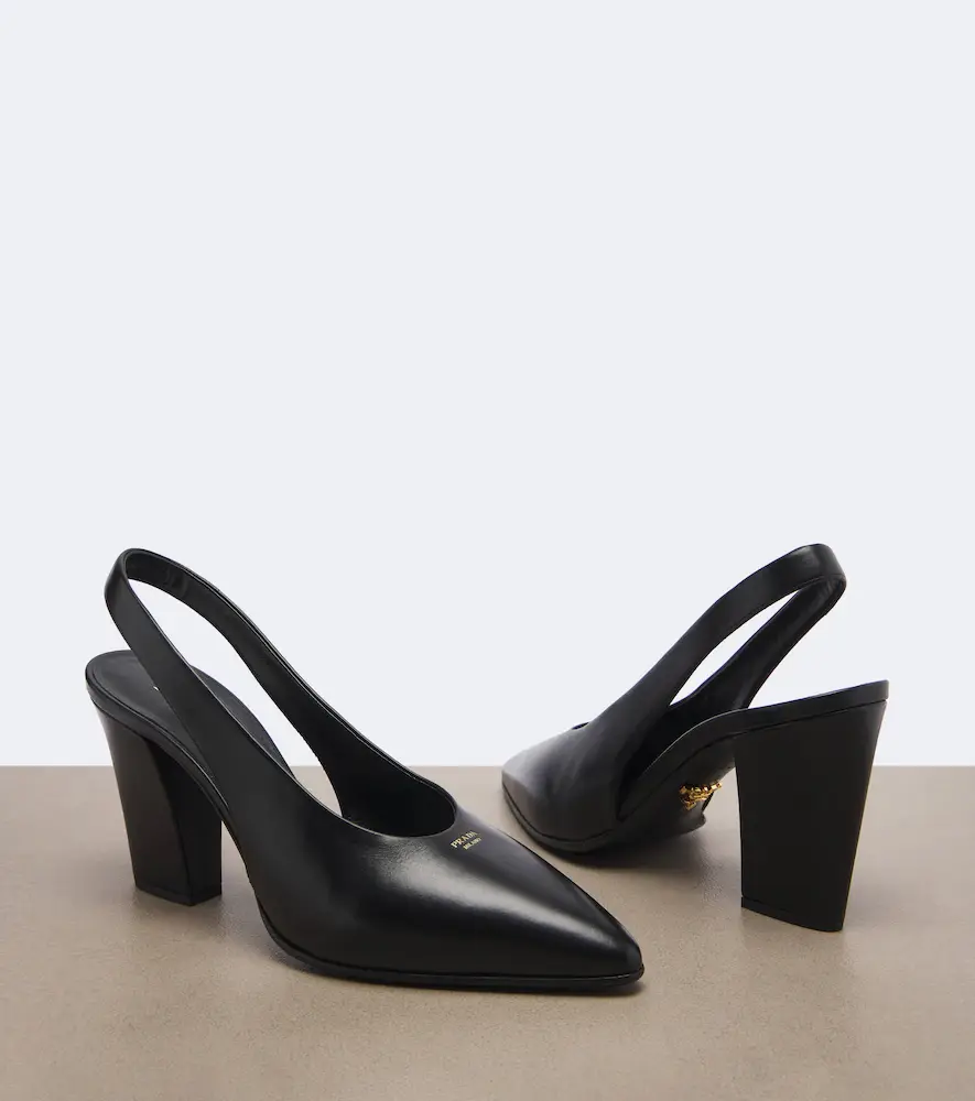 Prada Leather slingback pumps | Thumbnail 3 Prada Leather slingback pumps | Thumbnail 3
