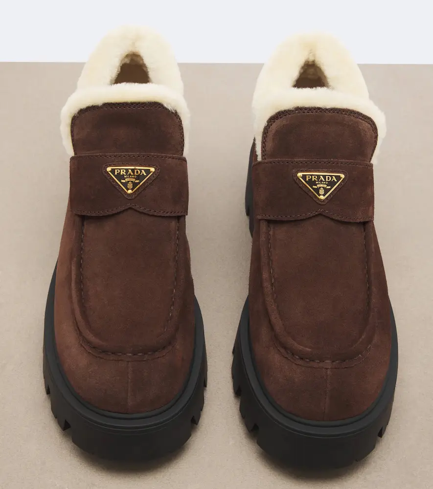 Prada Shearling-lined suede ankle boots | Thumbnail 2 Prada Shearling-lined suede ankle boots | Thumbnail 2