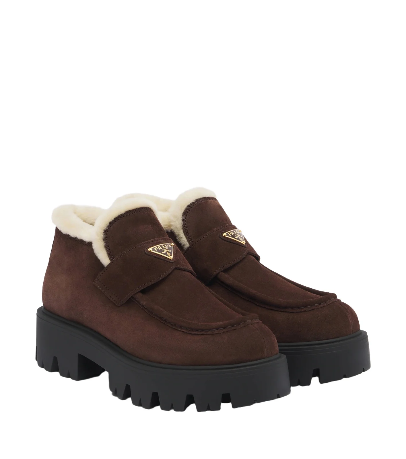 Shearling-lined suede ankle boots Shearling-lined suede ankle boots