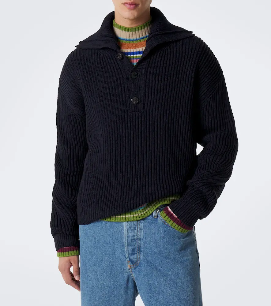 Dries Van Noten Ribbed-knit wool sweater | Thumbnail 6