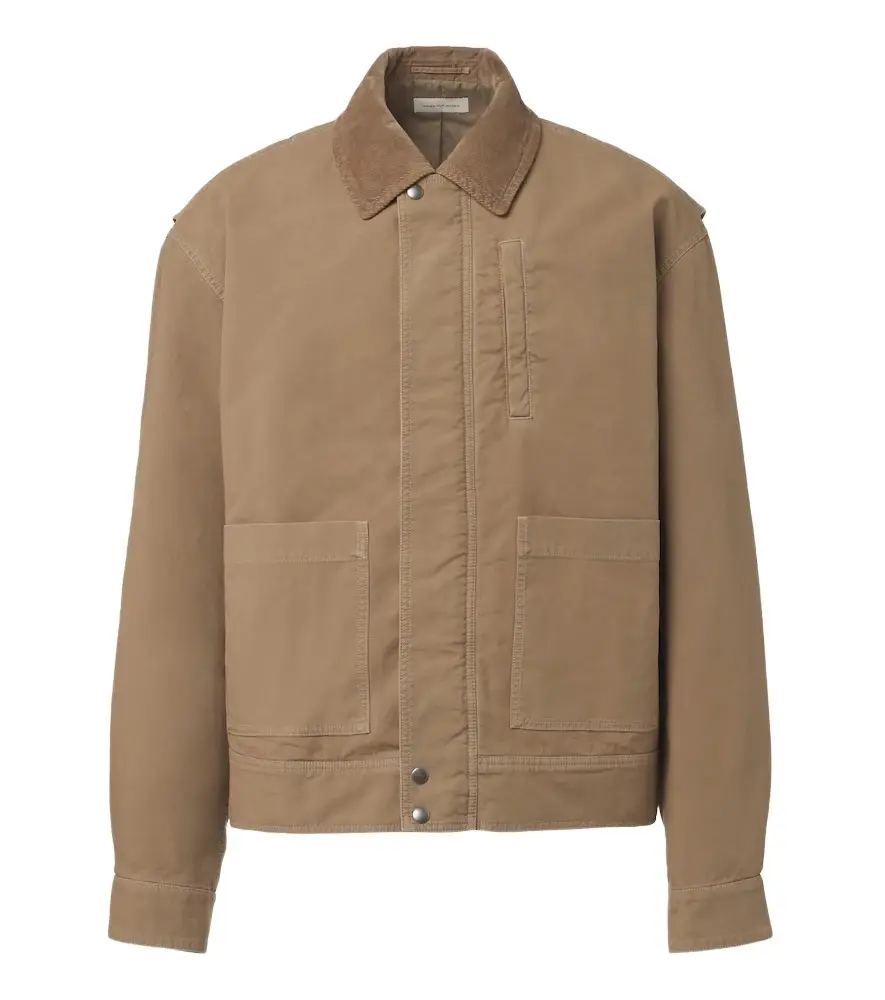Dries Van Noten Corduroy-trimmed cotton field jacket | Image 1 Dries Van Noten Corduroy-trimmed cotton field jacket | Image 1