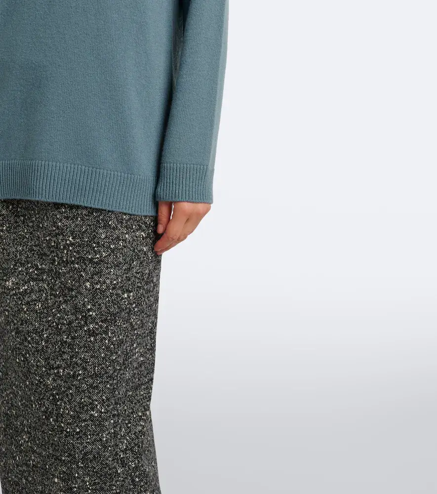 Valentino Garavani Lace-trimmed virgin wool sweater | Thumbnail 6