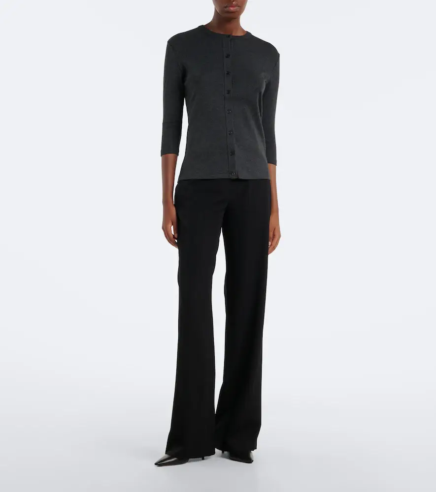 The Row Alena cotton, cashmere, and silk cardigan | Thumbnail 2