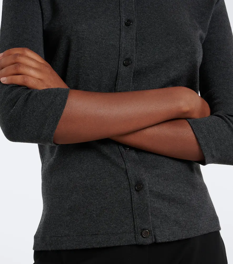 The Row Alena cotton, cashmere, and silk cardigan | Thumbnail 5
