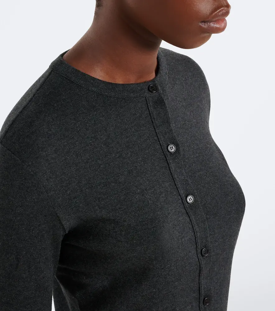The Row Alena cotton, cashmere, and silk cardigan | Thumbnail 6