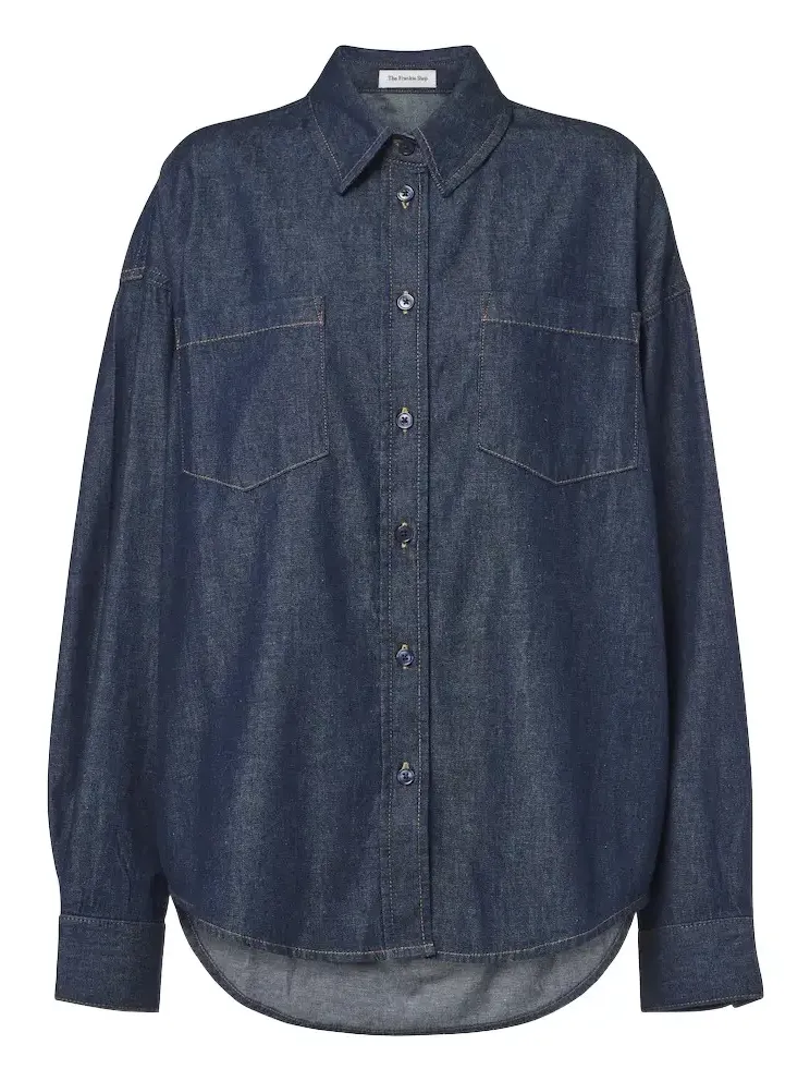 The Frankie Shop Deira denim shirt
