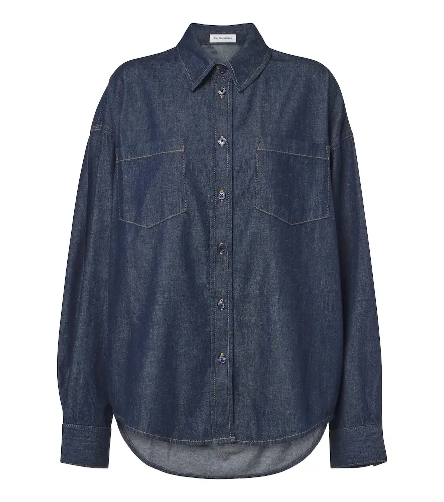 The Frankie Shop Deira denim shirt | Image 1 The Frankie Shop Deira denim shirt | Image 1
