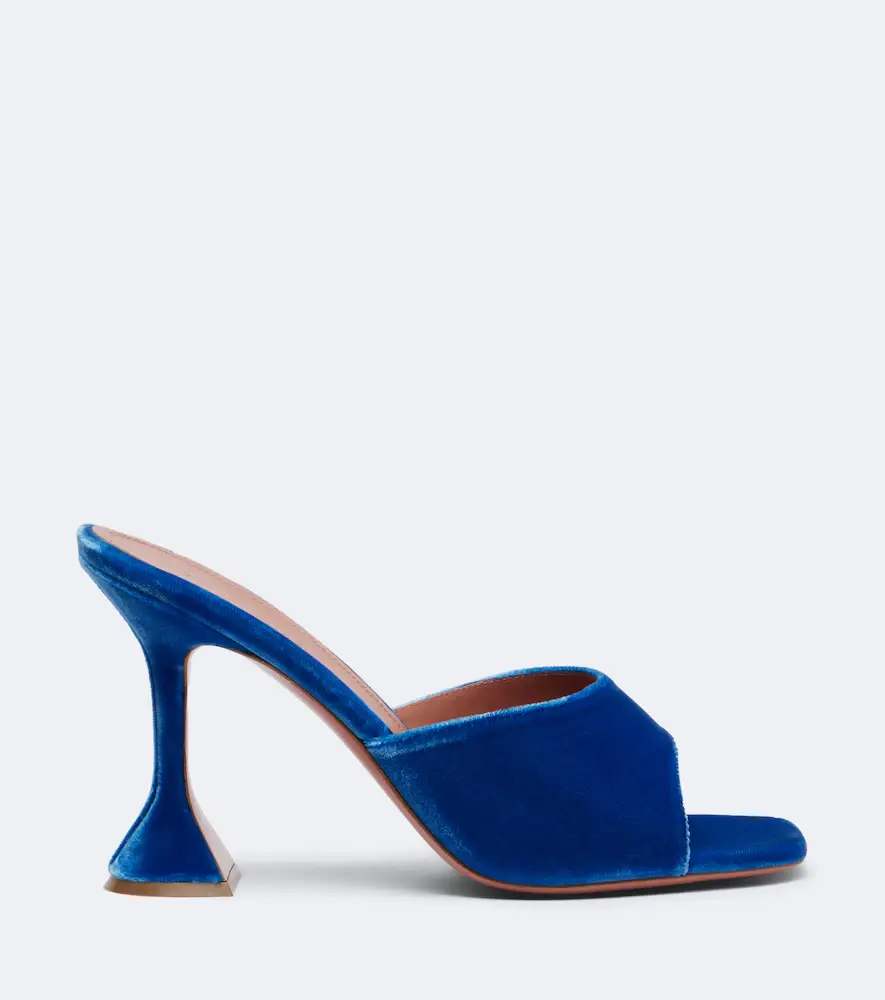 Amina Muaddi Lupita velvet mules | Thumbnail 3 Amina Muaddi Lupita velvet mules | Thumbnail 3