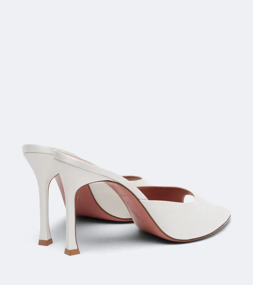 Amina Muaddi Alexa satin mules | Thumbnail 2 Amina Muaddi Alexa satin mules | Thumbnail 2