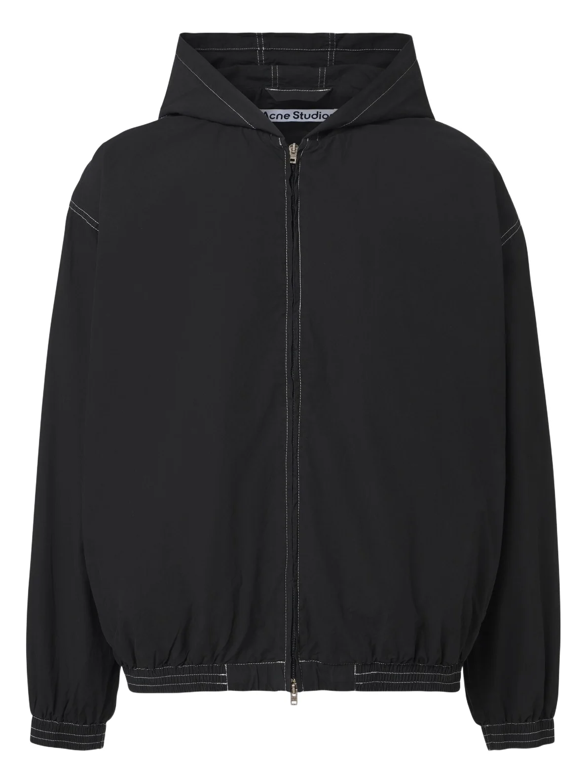 Acne Studios Logo hooded cotton poplin jacket