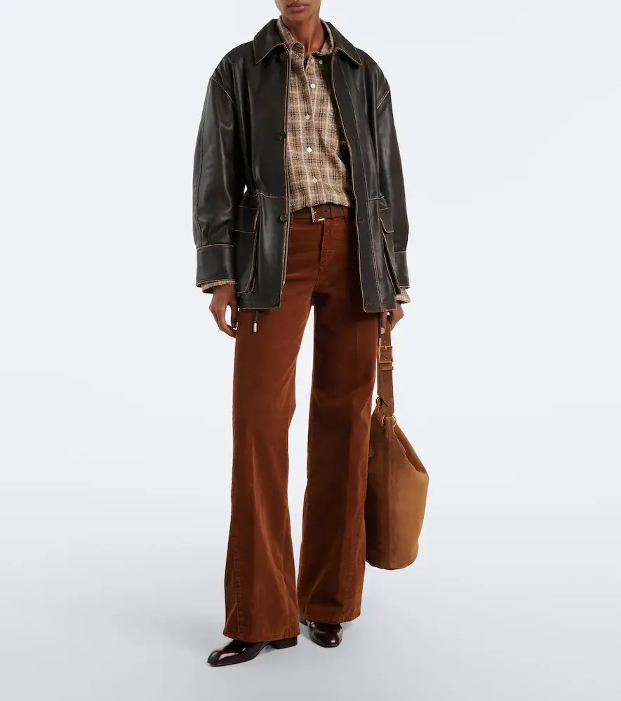7 For All Mankind Lotta cotton-blend corduroy wide-leg pants | Thumbnail 3