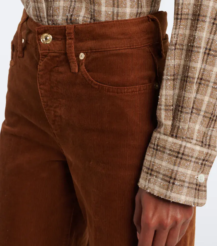 7 For All Mankind Lotta cotton-blend corduroy wide-leg pants | Thumbnail 4