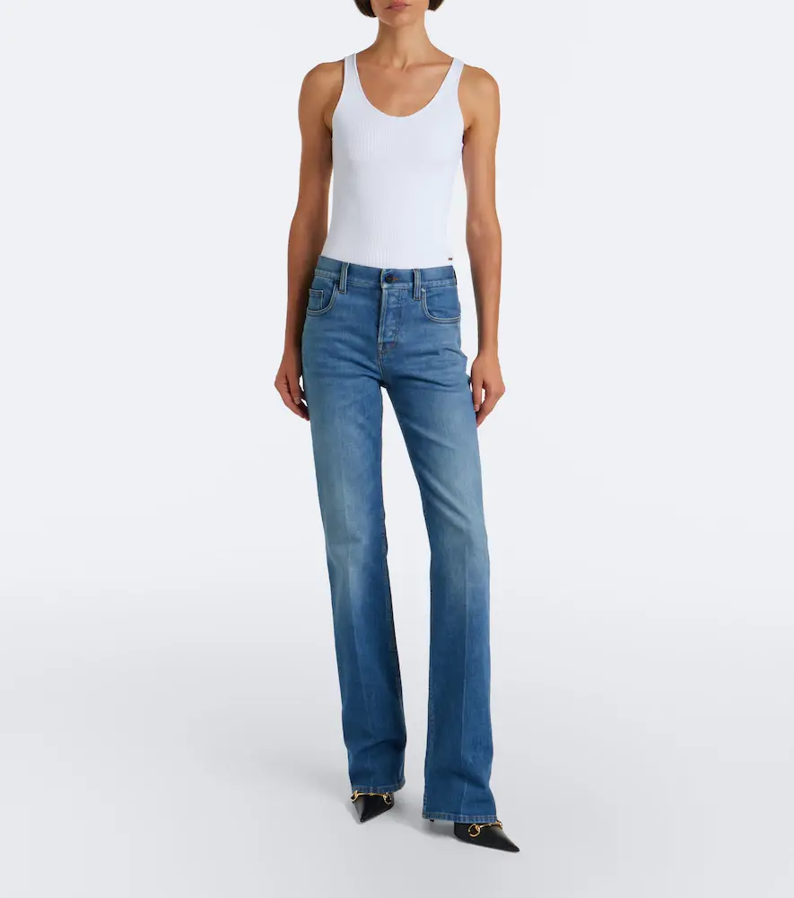 Gucci Mid-rise flared jeans | Thumbnail 4 Gucci Mid-rise flared jeans | Thumbnail 4