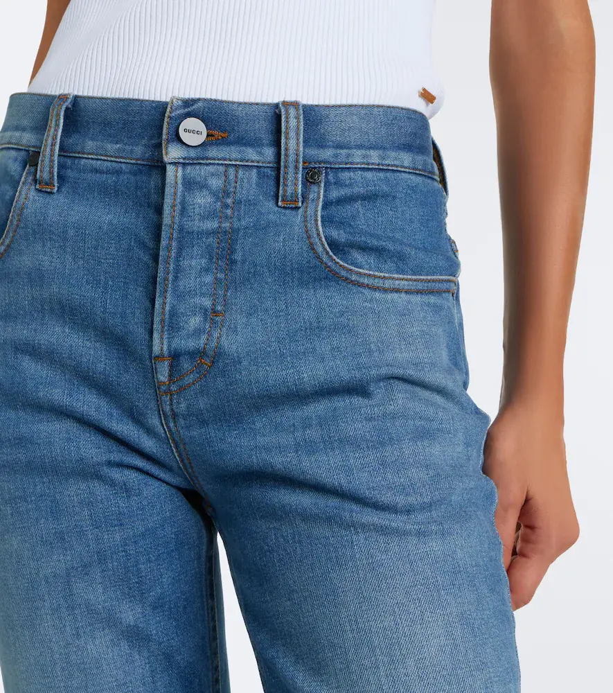 Gucci Mid-rise flared jeans | Thumbnail 5 Gucci Mid-rise flared jeans | Thumbnail 5