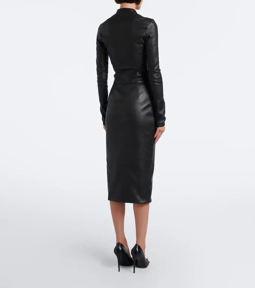 Gucci Leather midi skirt | Thumbnail 3 Gucci Leather midi skirt | Thumbnail 3