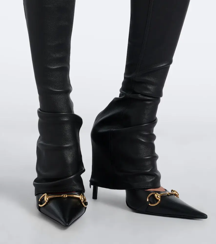 Gucci Leather slim pants | Thumbnail 4 Gucci Leather slim pants | Thumbnail 4