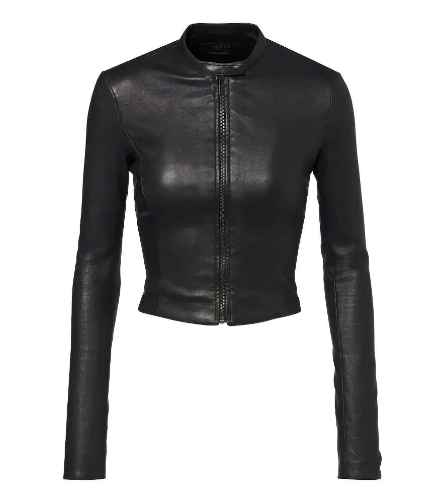 Gucci Cropped leather jacket | Image 1 Gucci Cropped leather jacket | Image 1
