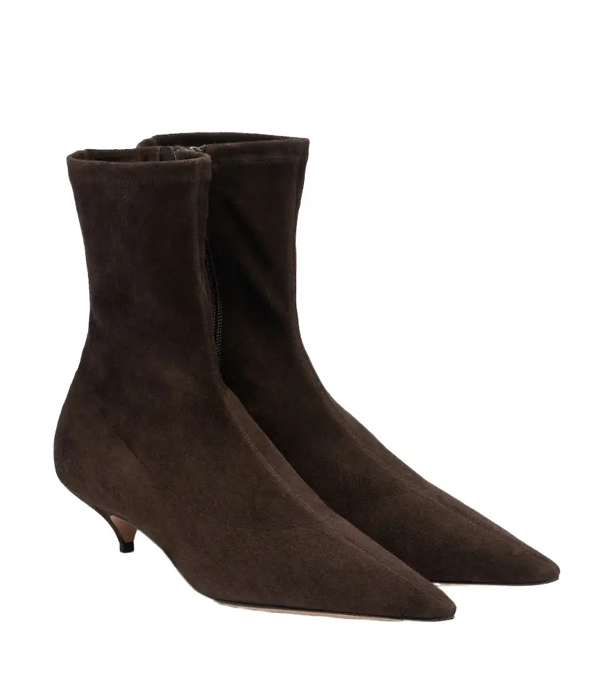 The Row Liisa suede ankle boots | Image 1 The Row Liisa suede ankle boots | Image 1