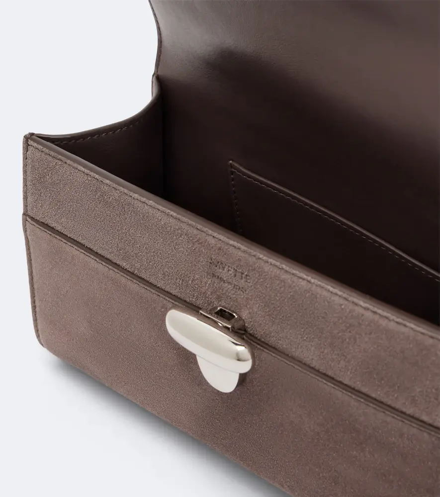 Savette Symmetry Pochette Small suede top-handle bag | Thumbnail 2 Savette Symmetry Pochette Small suede top-handle bag | Thumbnail 2