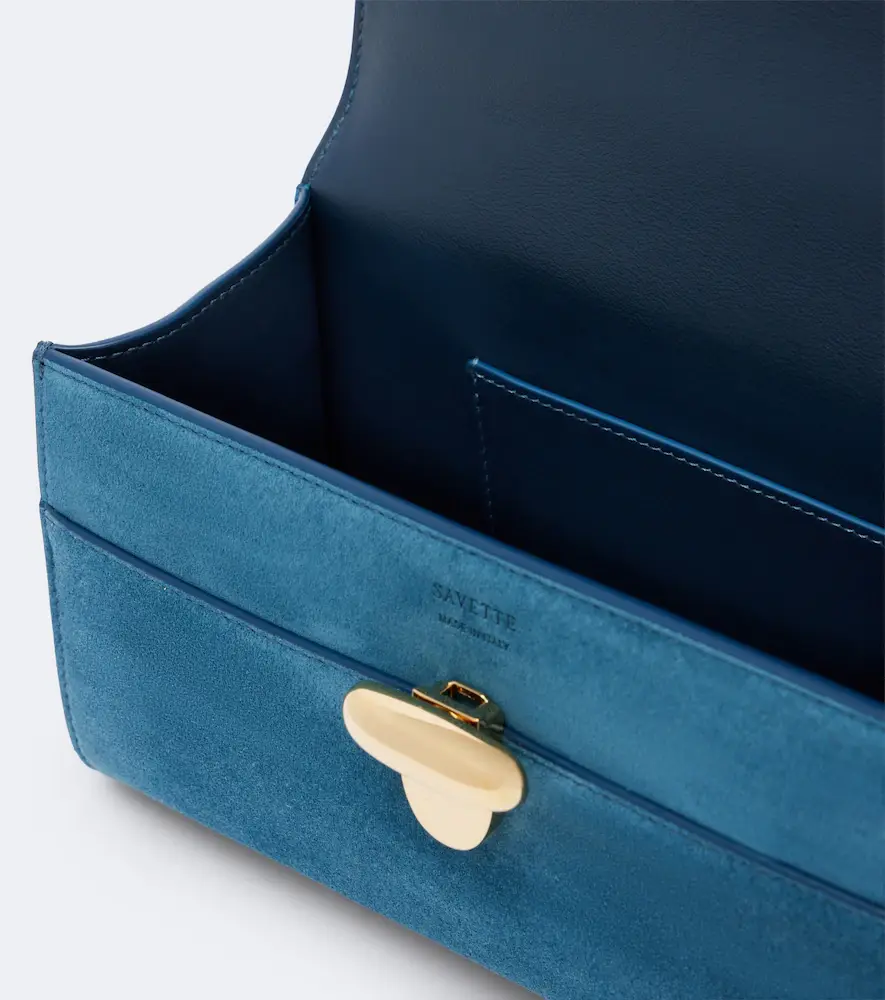 Savette Symmetry Pochette Small suede top-handle bag | Thumbnail 2