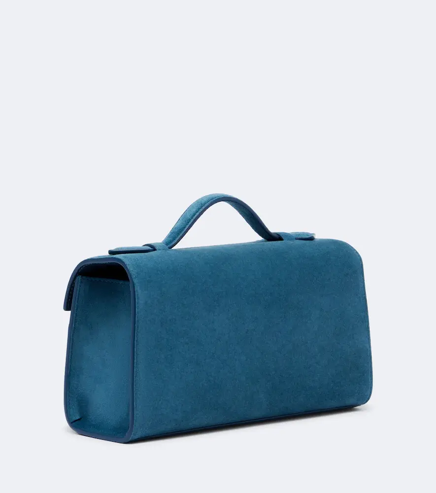Savette Symmetry Pochette Small suede top-handle bag | Thumbnail 3