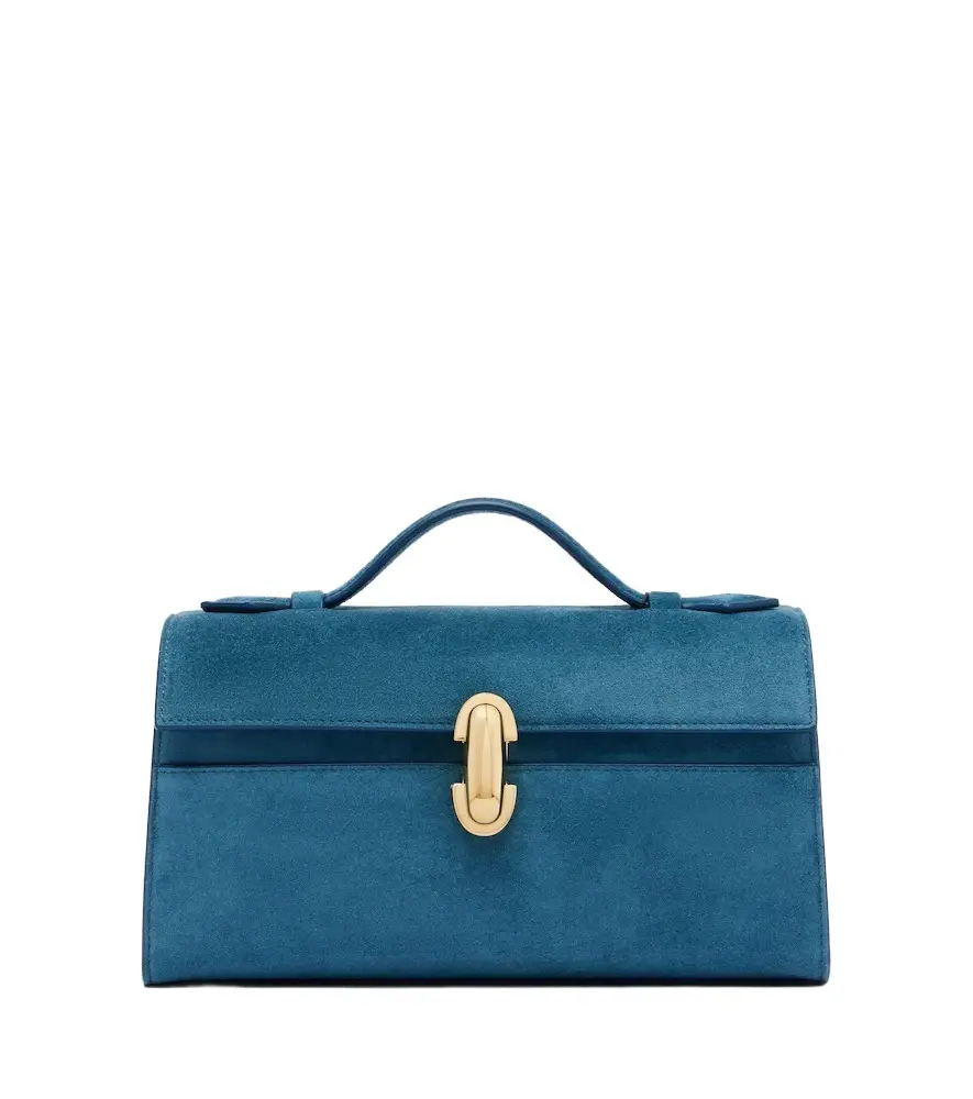 Savette Symmetry Pochette Small suede top-handle bag | Image 1 Savette Symmetry Pochette Small suede top-handle bag | Image 1