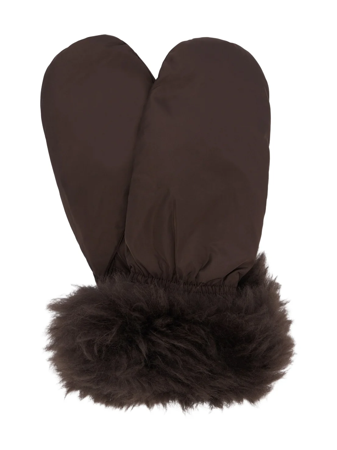 Yves Salomon Shearling-trimmed down mittens