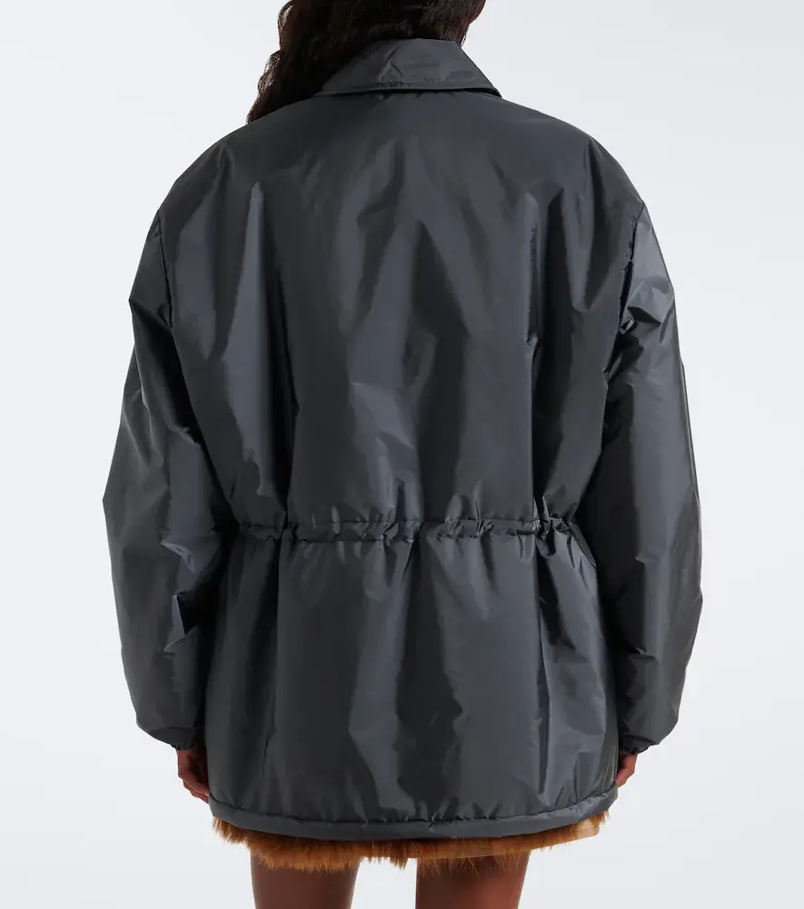 Miu Miu Shearling-lined blouson jacket | Thumbnail 3 Miu Miu Shearling-lined blouson jacket | Thumbnail 3