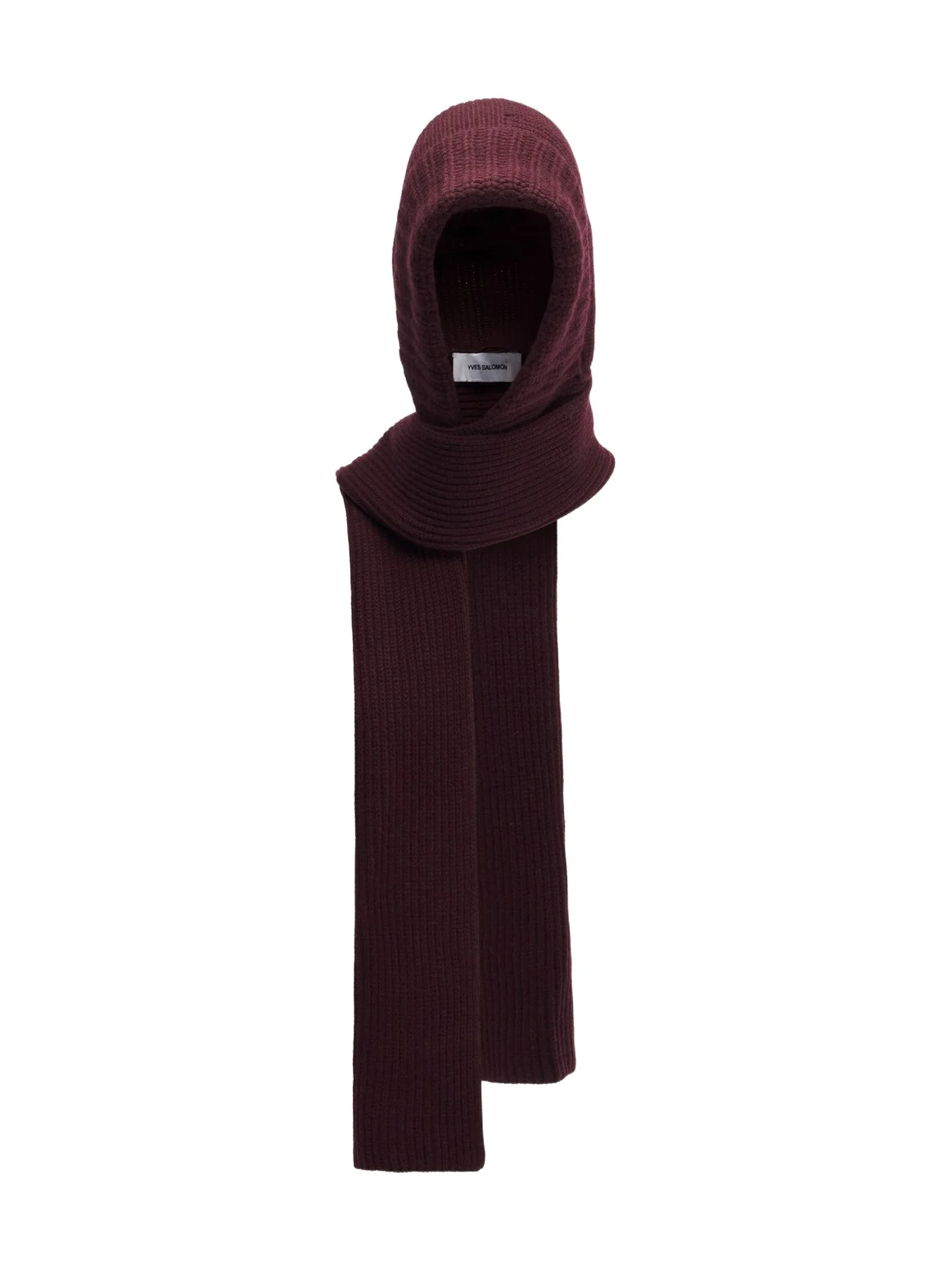 Yves Salomon Ribbed-knit wool and cashmere hood