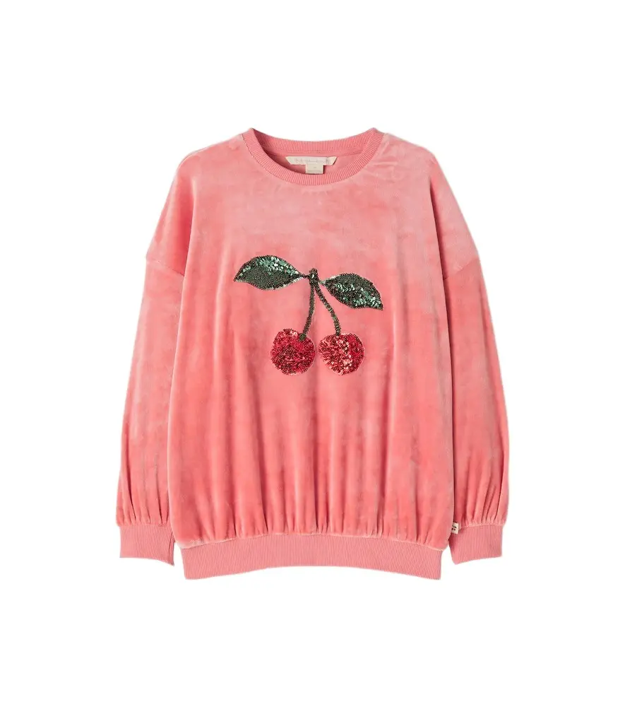 Konges Slojd Konges Sløjd Venola sequined velvet sweatshirt | Image 1 Konges Slojd Konges Sløjd Venola sequined velvet sweatshirt | Image 1