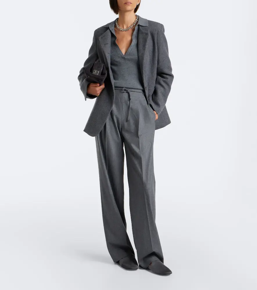 Max Mara Belted cashmere-blend wide-leg pants | Thumbnail 6 Max Mara Belted cashmere-blend wide-leg pants | Thumbnail 6