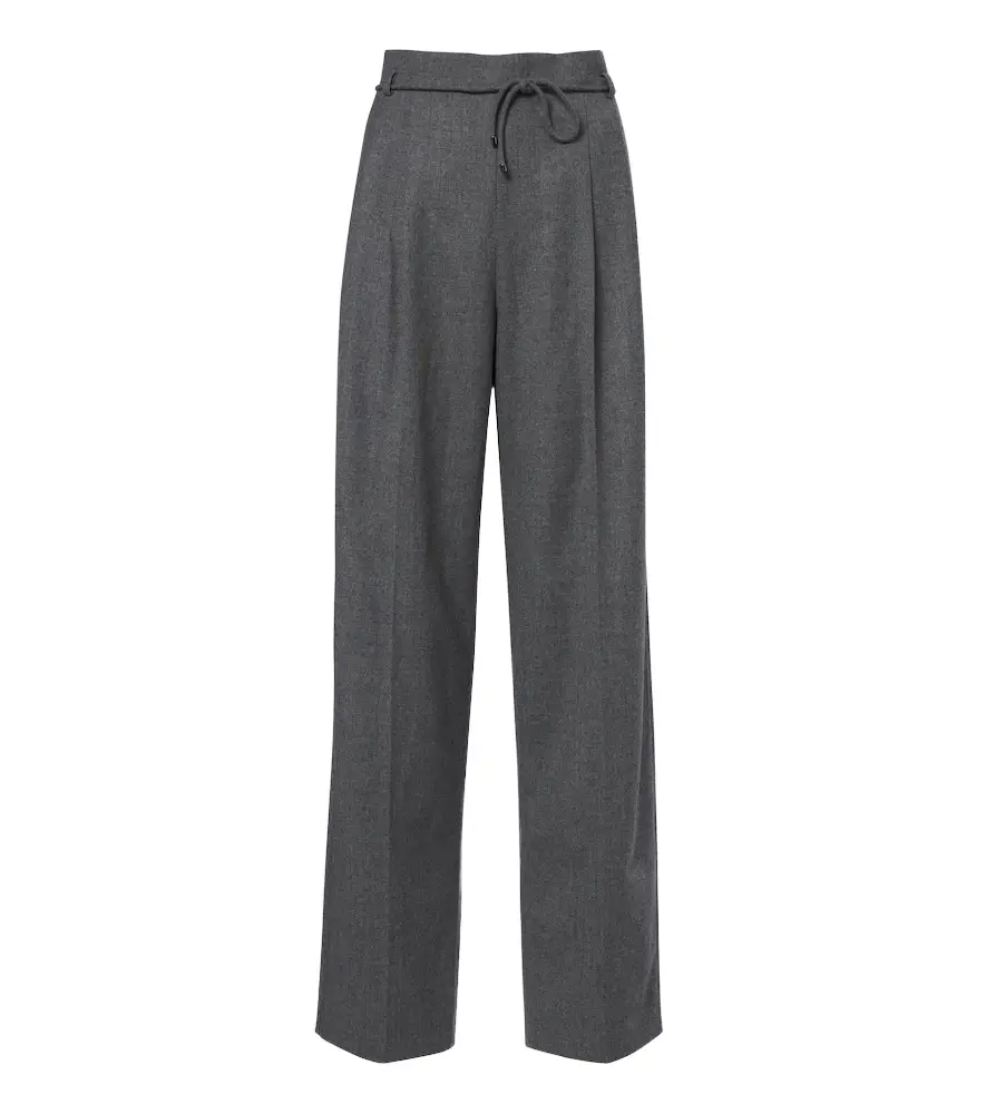 Max Mara Belted cashmere-blend wide-leg pants | Image 1 Max Mara Belted cashmere-blend wide-leg pants | Image 1
