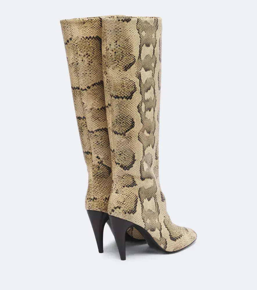 Isabel Marant Jany snake-effect leather knee-high boots | Thumbnail 2 Isabel Marant Jany snake-effect leather knee-high boots | Thumbnail 2