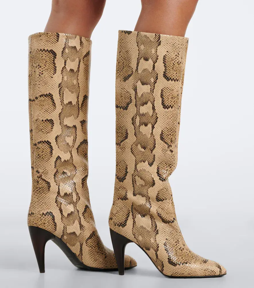 Isabel Marant Jany snake-effect leather knee-high boots | Thumbnail 5 Isabel Marant Jany snake-effect leather knee-high boots | Thumbnail 5