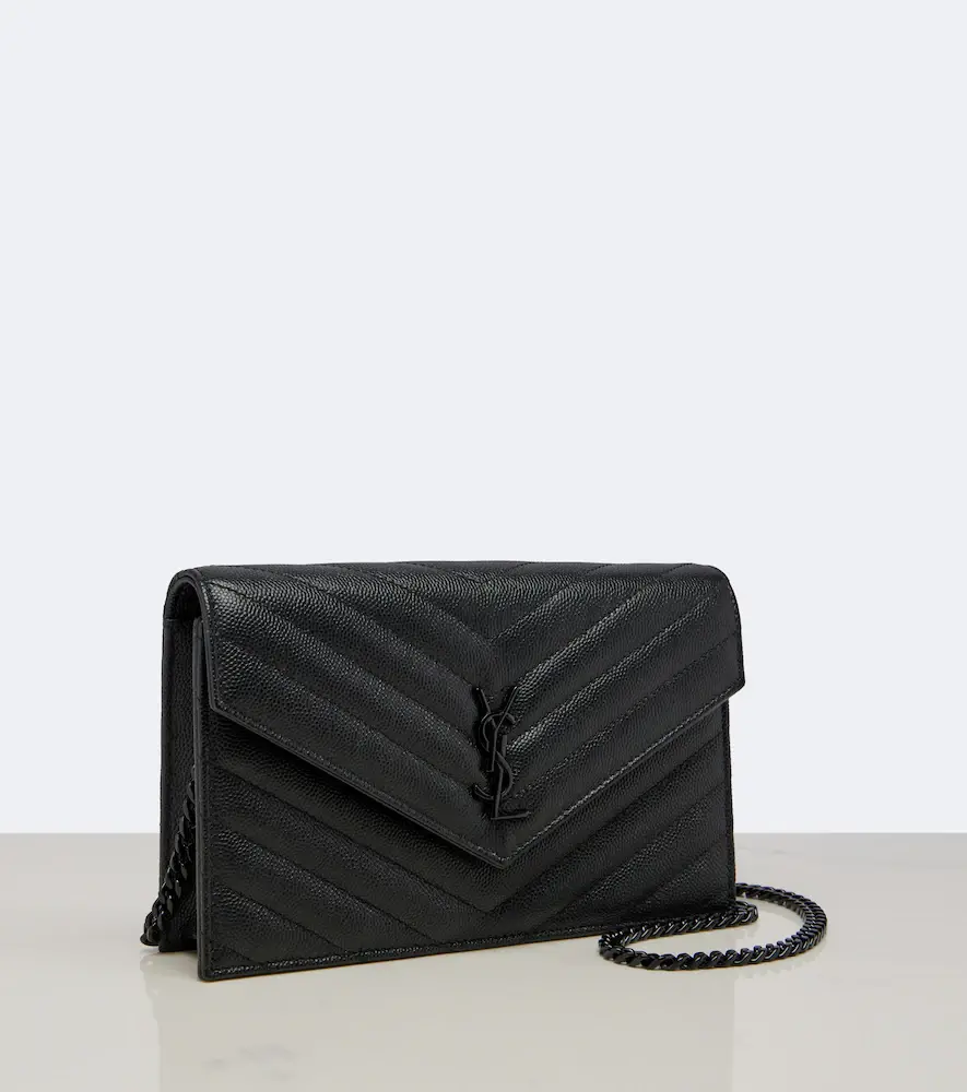Saint Laurent Cassandre Envelope leather wallet on chain | Thumbnail 2